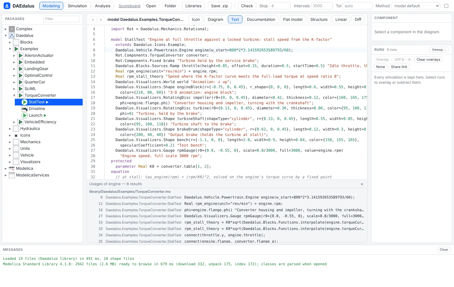 Find usages of engine: 8 results